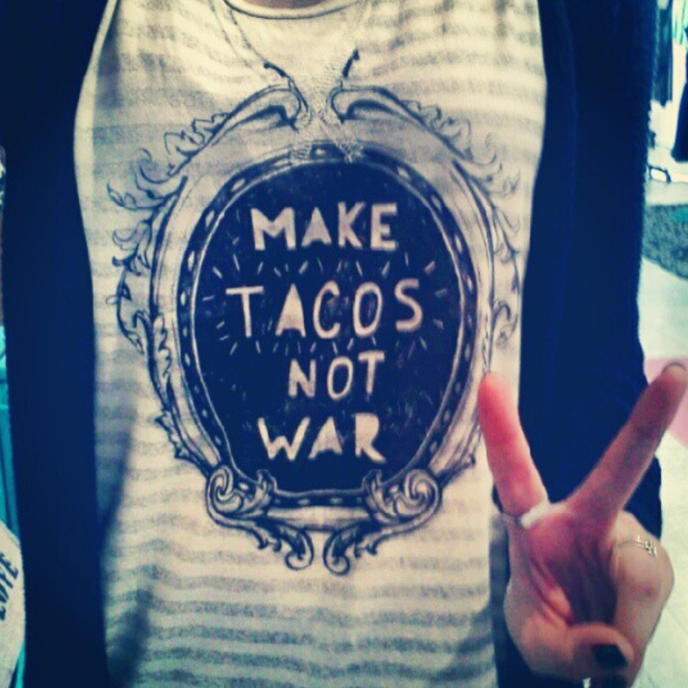 Make Tacos Not War Tee - Picture 2 of 10